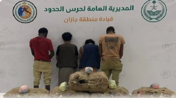 إحباط تهريب 140 كيلو قات بجازان والقبض على 4 وافدين إثيوبيين